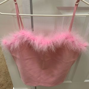 Dolls kill fuzzy crop top